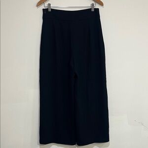 Zara Elegant Navy Blue Wide Leg Pants